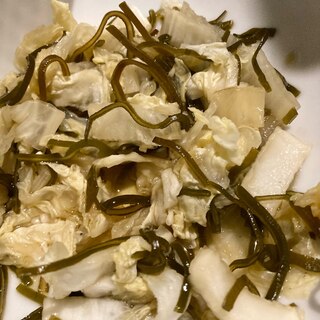 レンジで5分！白菜と塩昆布のレンジ蒸し